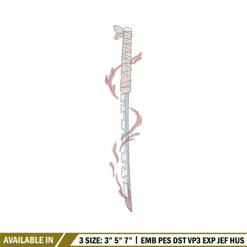 Inosuke sword embroidery design, Inosuke embroidery, Anime design, Embroidery shirt, Embroidery file,Digital download.jpg