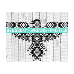 Aztec Thunderbird Svg Dxf Png, boho svg, tribal, pattern, western svg, decorative,