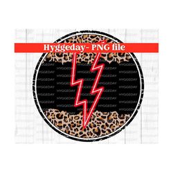 Blank School Spirit PNG, Sublimation Download, team colors, game day, red, football, fall, autumn, cheetah, leopard, neon lightning bolt