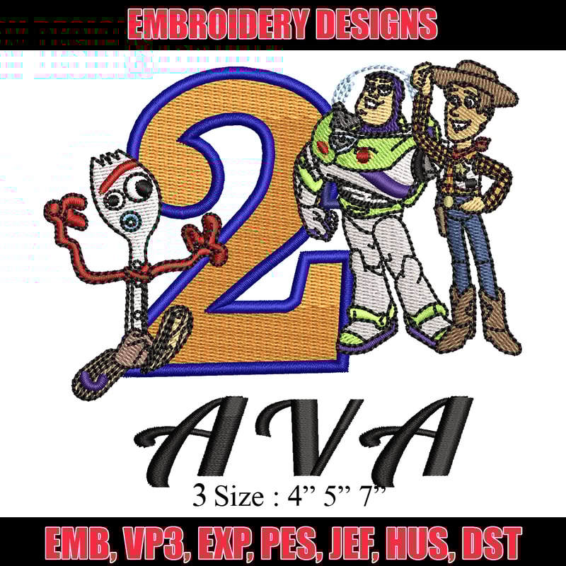 Woody and friends embroidery design, Woody and friends embroidery, logo design, embroidery file, Digital download..jpg