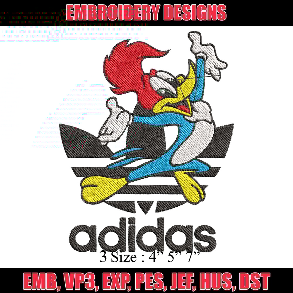 Woody cartoon Embroidery Design, Adidas Embroidery, Embroidery File, Brand Embroidery, Logo shirt, Digital download.jpg