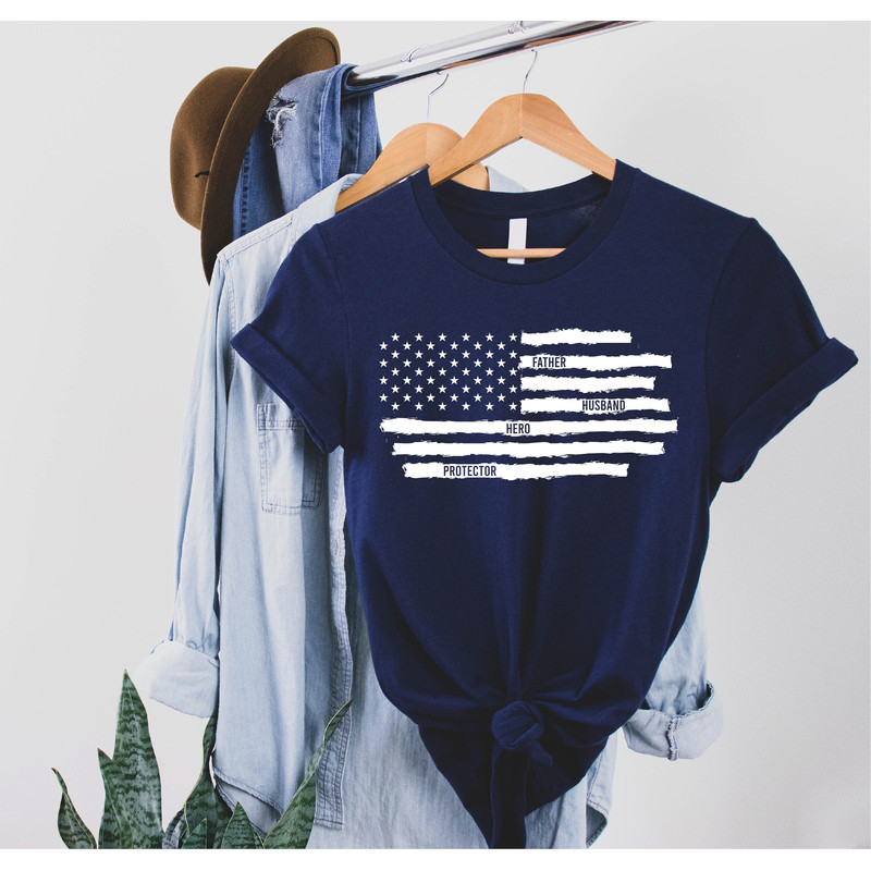 Fathers Day Shirt, Dad Shirt, Husband Daddy Protector Hero Shirt, American Flag Shirt, Grandpa Shirt, Best Dad Shirt, Fathers Day Gift - 9.jpg