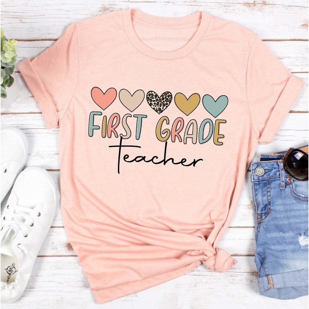 First Teacher Shirt, School Grades Shirt, Preschool Shirt, Back To School, Elementary School Shirt, First Day Of School, New Teacher Tee - 1.jpg