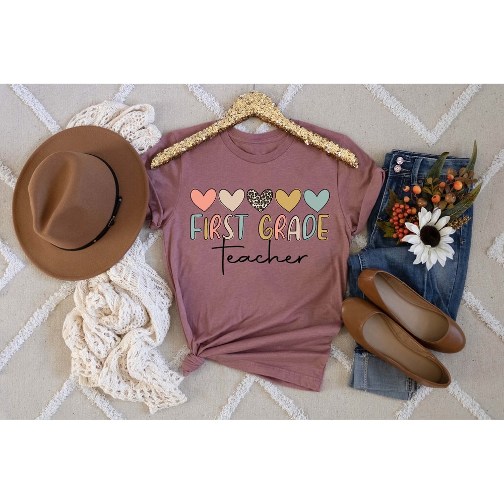 First Teacher Shirt, School Grades Shirt, Preschool Shirt, Back To School, Elementary School Shirt, First Day Of School, New Teacher Tee - 2.jpg