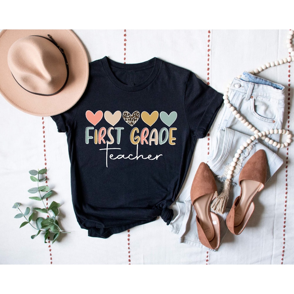 First Teacher Shirt, School Grades Shirt, Preschool Shirt, Back To School, Elementary School Shirt, First Day Of School, New Teacher Tee - 3.jpg