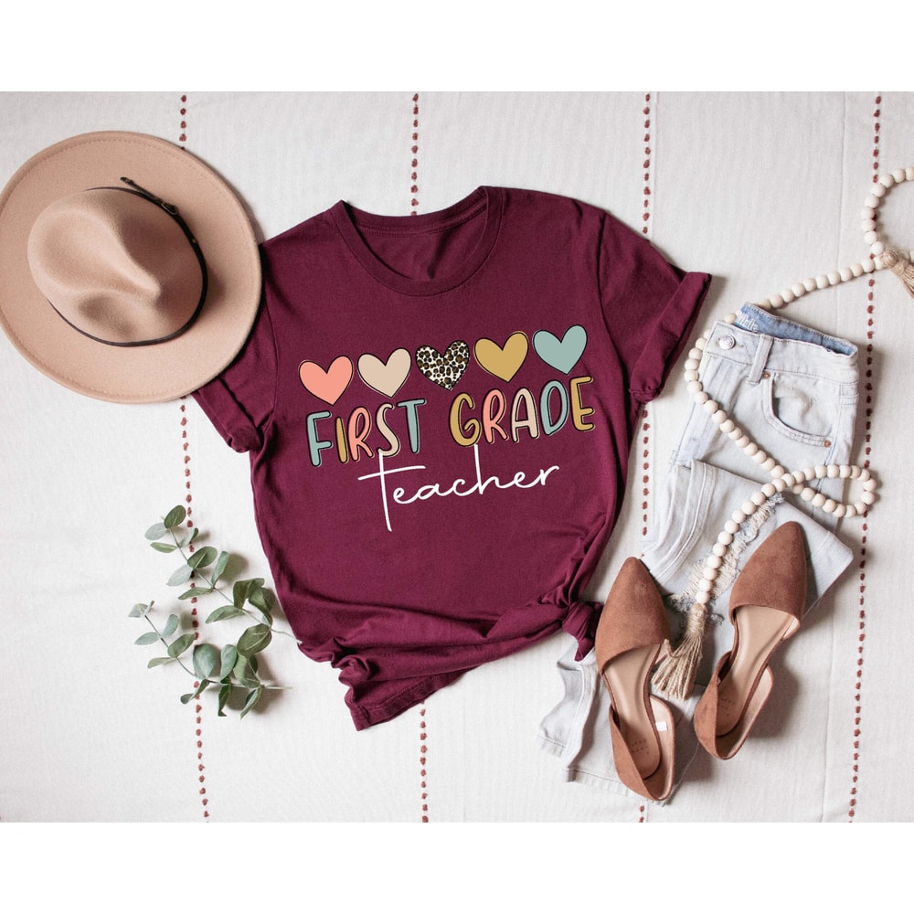 First Teacher Shirt, School Grades Shirt, Preschool Shirt, Back To School, Elementary School Shirt, First Day Of School, New Teacher Tee - 8.jpg
