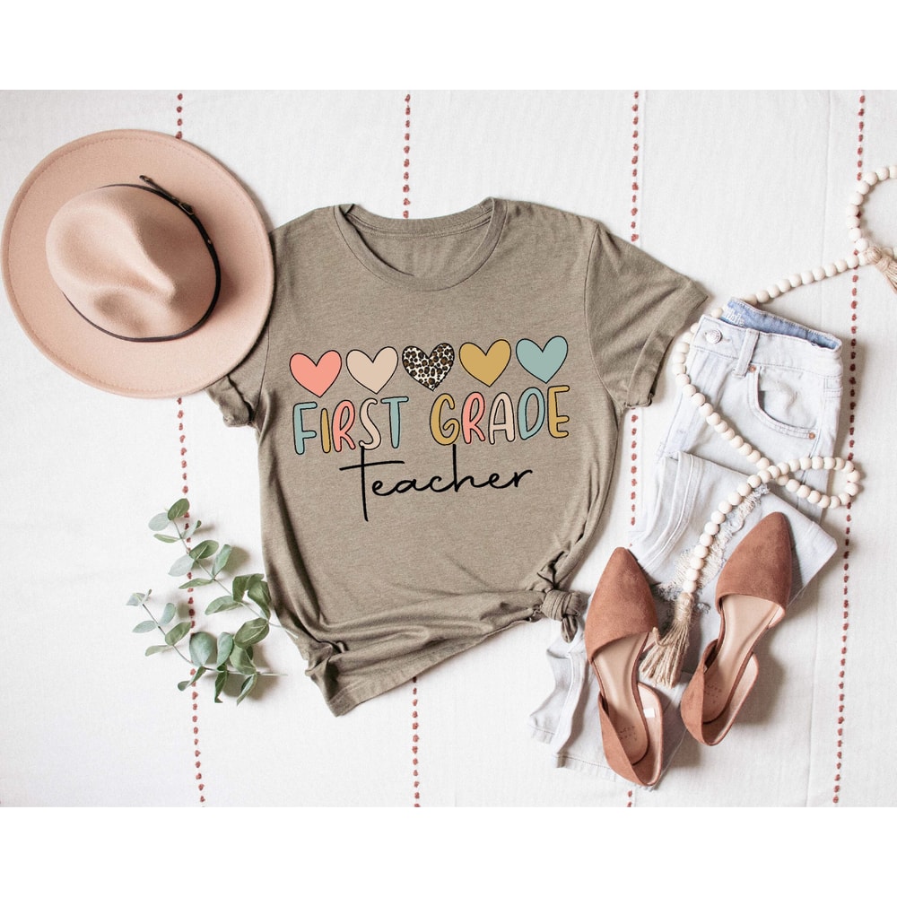 First Teacher Shirt, School Grades Shirt, Preschool Shirt, Back To School, Elementary School Shirt, First Day Of School, New Teacher Tee - 9.jpg