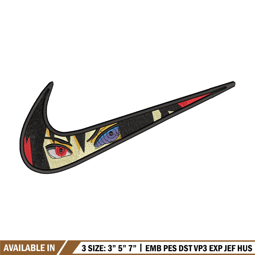 Itachi Uchiha nike embroidery design, Naruto embroidery, Nike design, Logo shirt, anime shirt, digital download.jpg