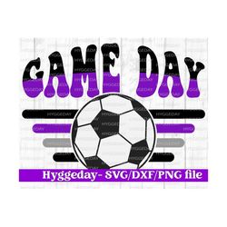 Game Day Soccer SVG DXF PNG, school, team spirit, retro, Files for: Cricut, Sublimate, Silhouette,