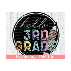 3rd grade png, sublimation download, third grade, back to school, teacher, teacher, leopard, cheetah, rainbow, tie dye, sublimate,