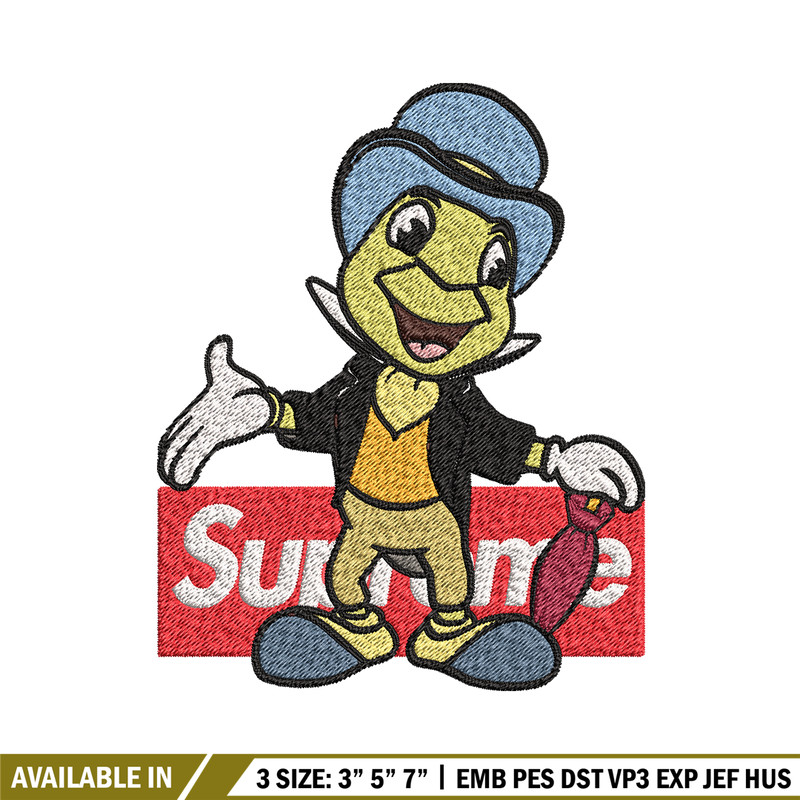 Jimimy cricket supreme Embroidery design, Jimimy cricket Embroidery, cartoon design, Embroidery File, Instant download.jpg
