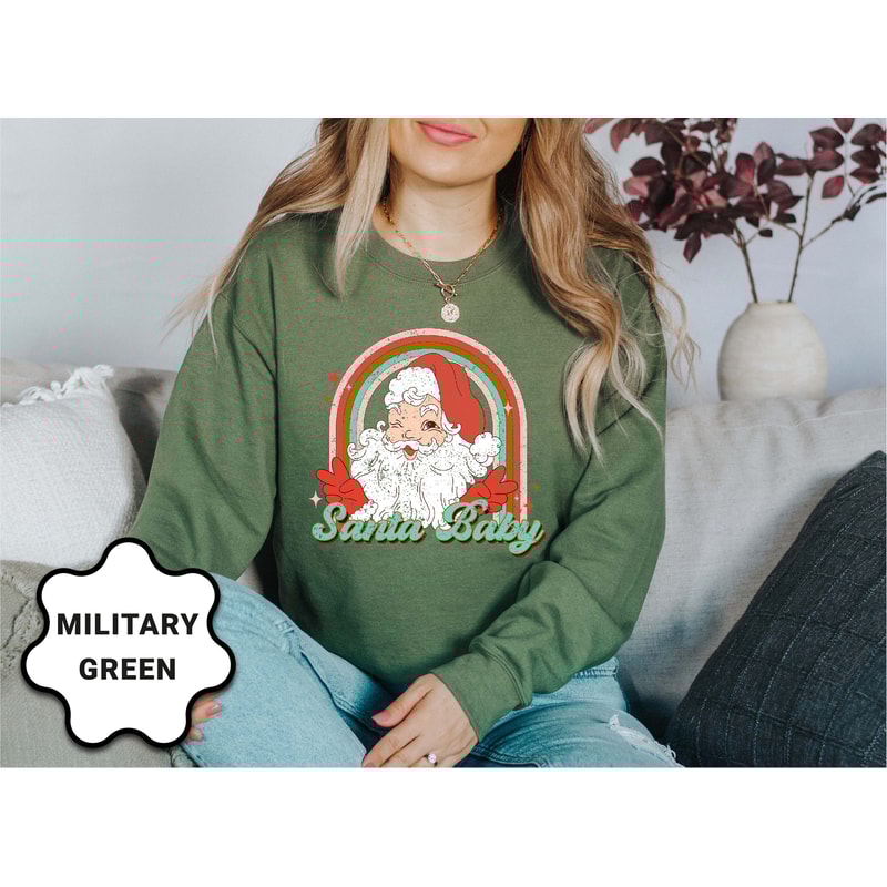 Funny Retro Santa Sweatshirt, Christmas Sweatshirt, Funny Santa Sweatshirt, Santa Clause, Women's Christmas Sweatshirt, Holiday Sweater - 3.jpg