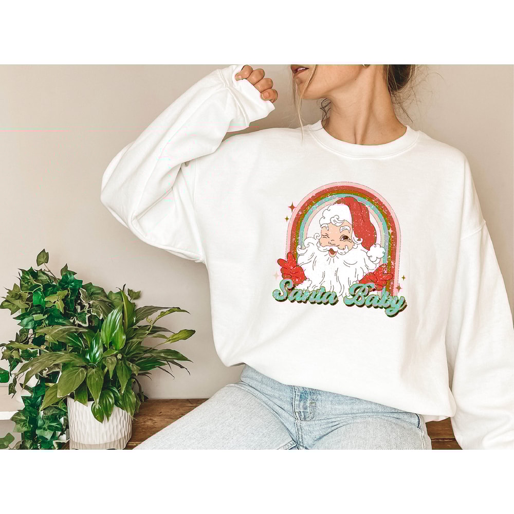 Funny Retro Santa Sweatshirt, Christmas Sweatshirt, Funny Santa Sweatshirt, Santa Clause, Women's Christmas Sweatshirt, Holiday Sweater - 6.jpg