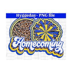 Glitter Homecoming Png, Sublimate Download, team spirit, game day, royal blue, leopard, cheetah, graphics, retro, vintage,