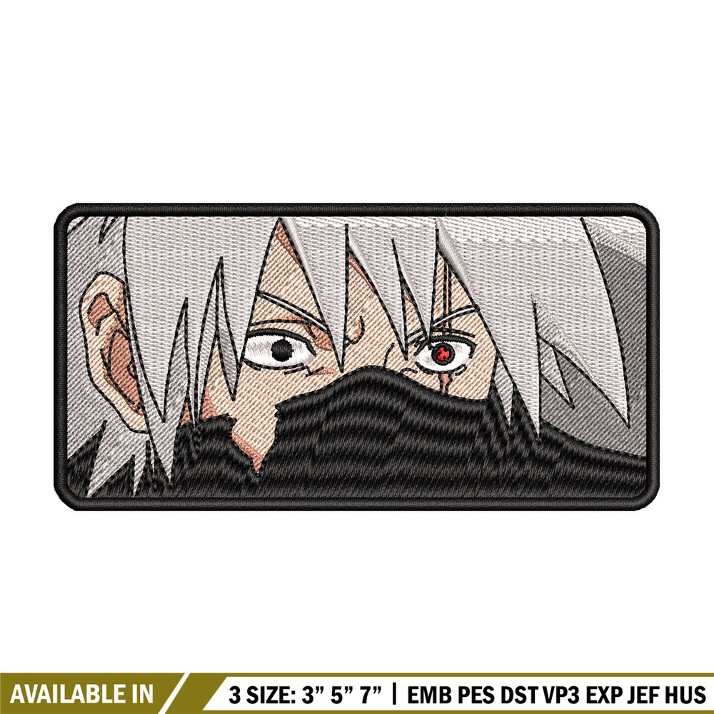 Kakashi angry embroidery design, Naruto embroidery, embroidery file, anime design, anime shirt, Digital download.jpg