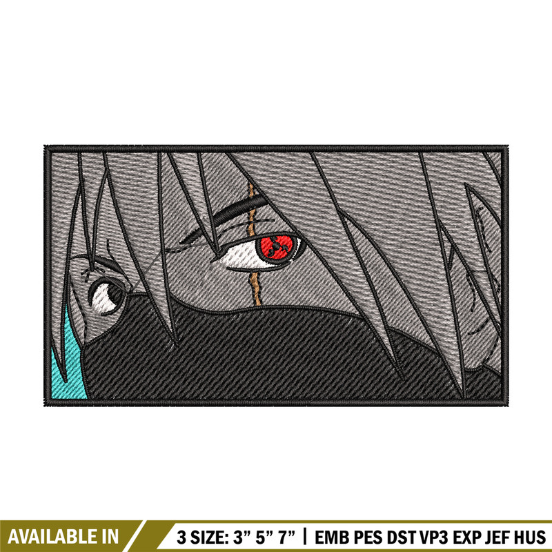 kakashi eyes embroidery design, Naruto embroidery, embroidery file, anime design, anime shirt, Digital download.jpg