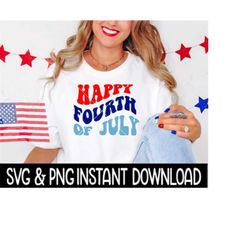happy fourth of july svg, 4th of july png file, 4th tee shirt svg instant download, cricut cut file, silhouette cut file, download, print