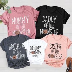 cookie monster first birthday shirt png girl, cookie monster family shirt pngs, cookie monster family birthday shirt png