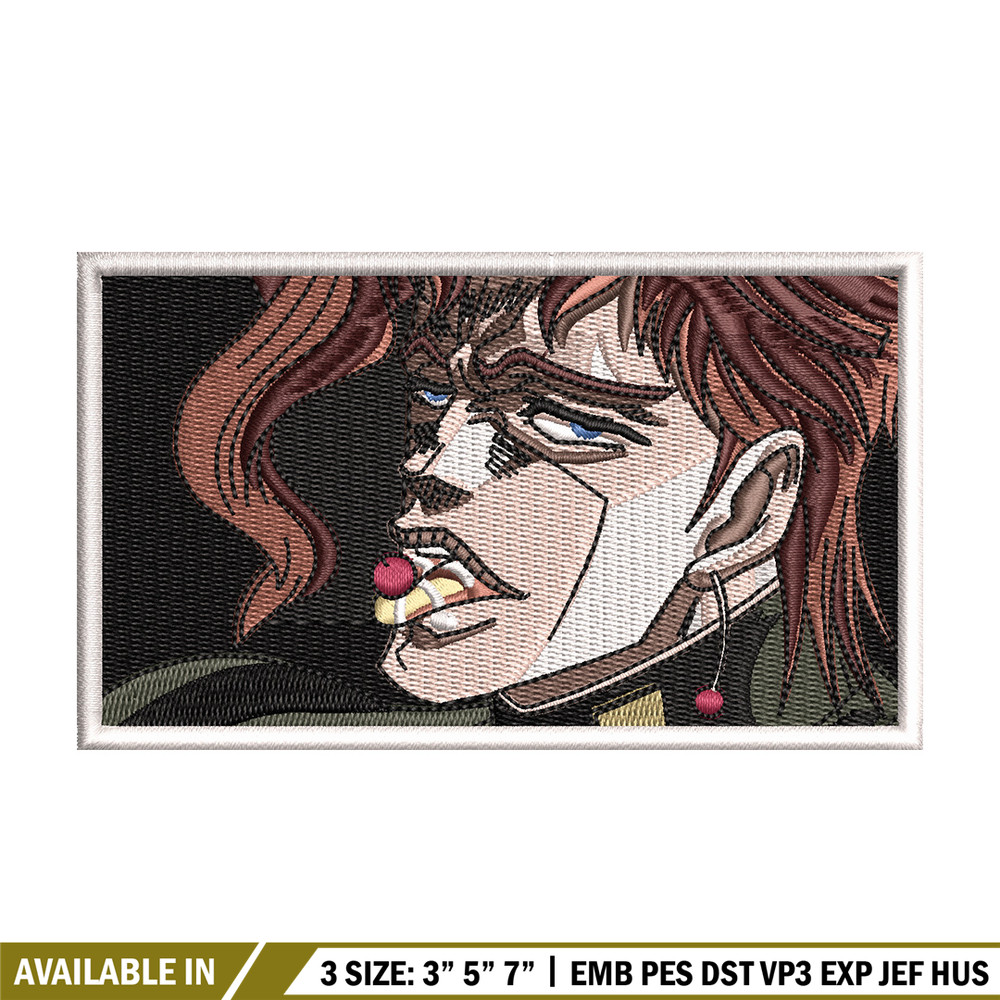 Kakyoin Noriaki embroidery design, Jojo embroidery, Anime design, Embroidery shirt, Embroidery file,Digital download.jpg