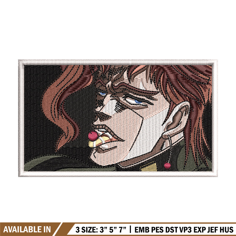 Kakyoin Noriaki embroidery design, Jojo embroidery, Anime design, Embroidery shirt, Embroidery file,Digital download.jpg