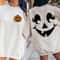 Halloween Pumpkin Face Sweatshirt, Halloween Shirt, Cute Pumpkin Face Shirt, Womens Skull Shirt, Fall Graphic Tee,Funny Halloween Sweatshirt - 3.jpg