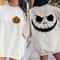 Halloween Pumpkin Face Sweatshirt, Halloween Shirt, Cute Pumpkin Face Shirt, Womens Skull Shirt, Fall Graphic Tee,Funny Halloween Sweatshirt - 4.jpg