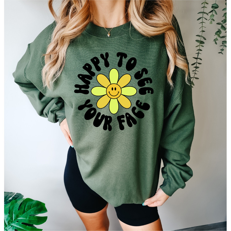 Happy To See Your Face Teacher Sweatshirt, Back To School Shirt, Kindergarten Teacher Shirt, New Teacher Gifts, First Day Of School Tee - 2.jpg