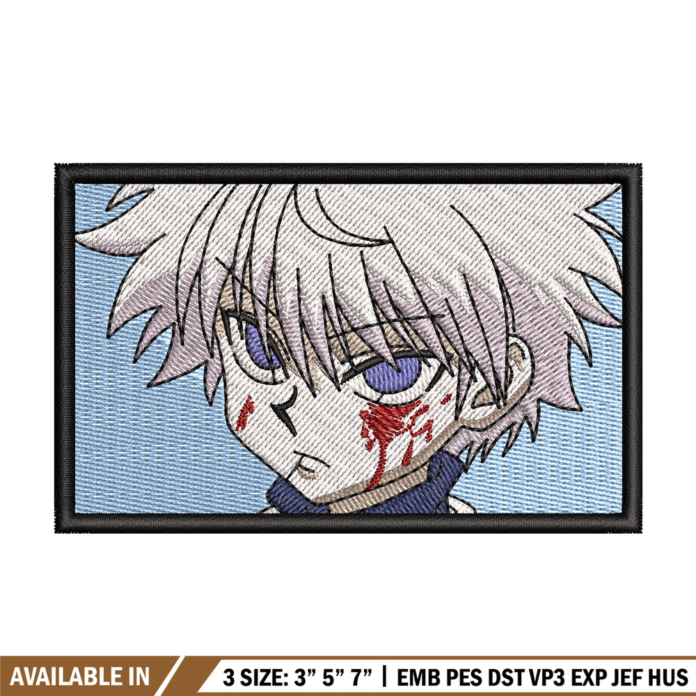 Killua embroidery design, Hunter x hunter embroidery, Anime design, Embroidery shirt, Embroidery file, Digital download.jpg