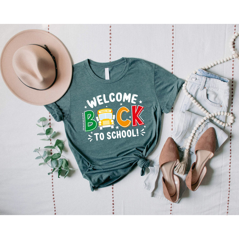 Happy Welcome Back To School Shirt, First Day Of School, Teacher Life Shirt, Preschool Shirt, Student Shirt, Gift for Teacher, Student Tee - 5.jpg