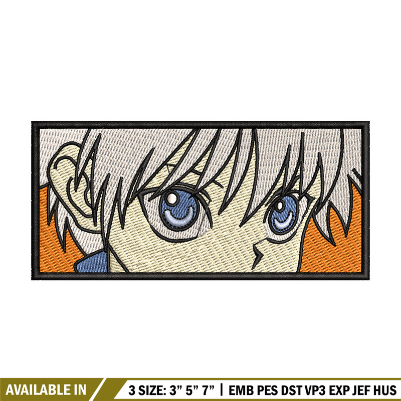 Killua eyes embroidery design, Hxh embroidery, Anime design, Embroidery shirt, Embroidery file, Digital download.jpg
