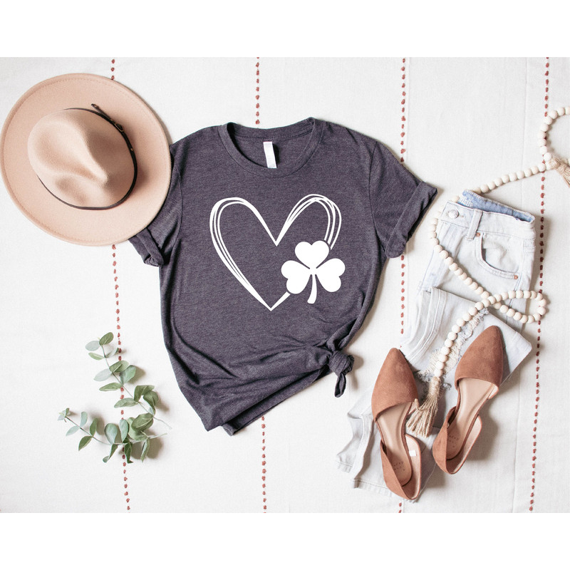 Heart Shamrock Shirt, Womens St Patricks Shirt, Love Clover Shirt, Shamrock Shirt, St Patrick's Day Shirt, St Patrick's Day Gift - 5.jpg
