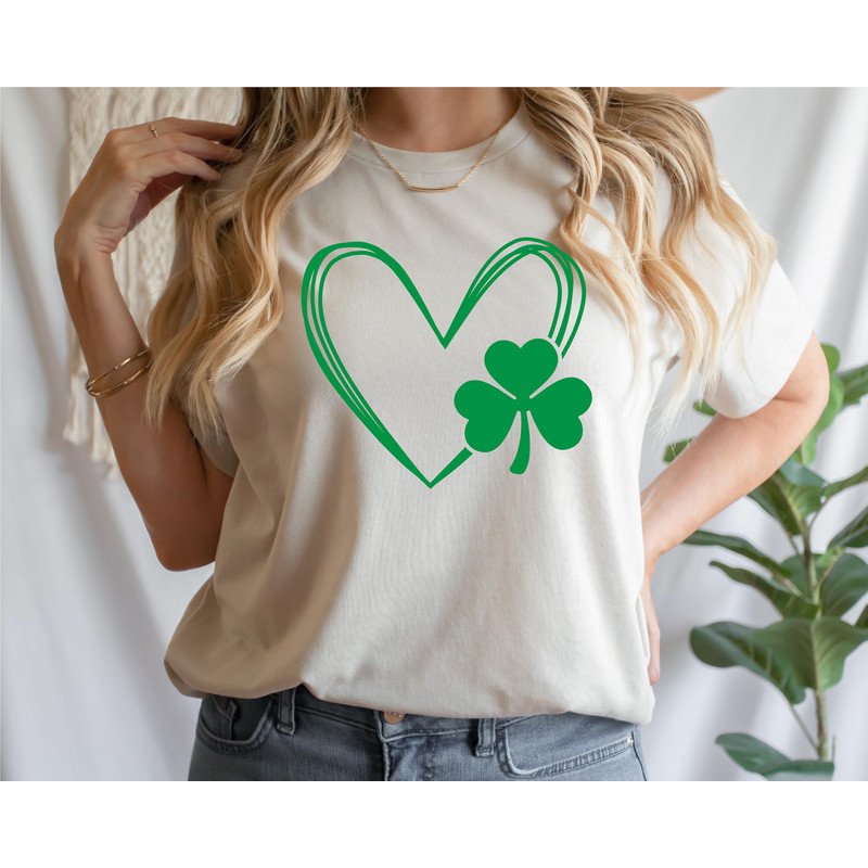 Heart Shamrock Shirt, Womens St Patricks Shirt, Love Clover Shirt, Shamrock Shirt, St Patrick's Day Shirt, St Patrick's Day Gift - 7.jpg