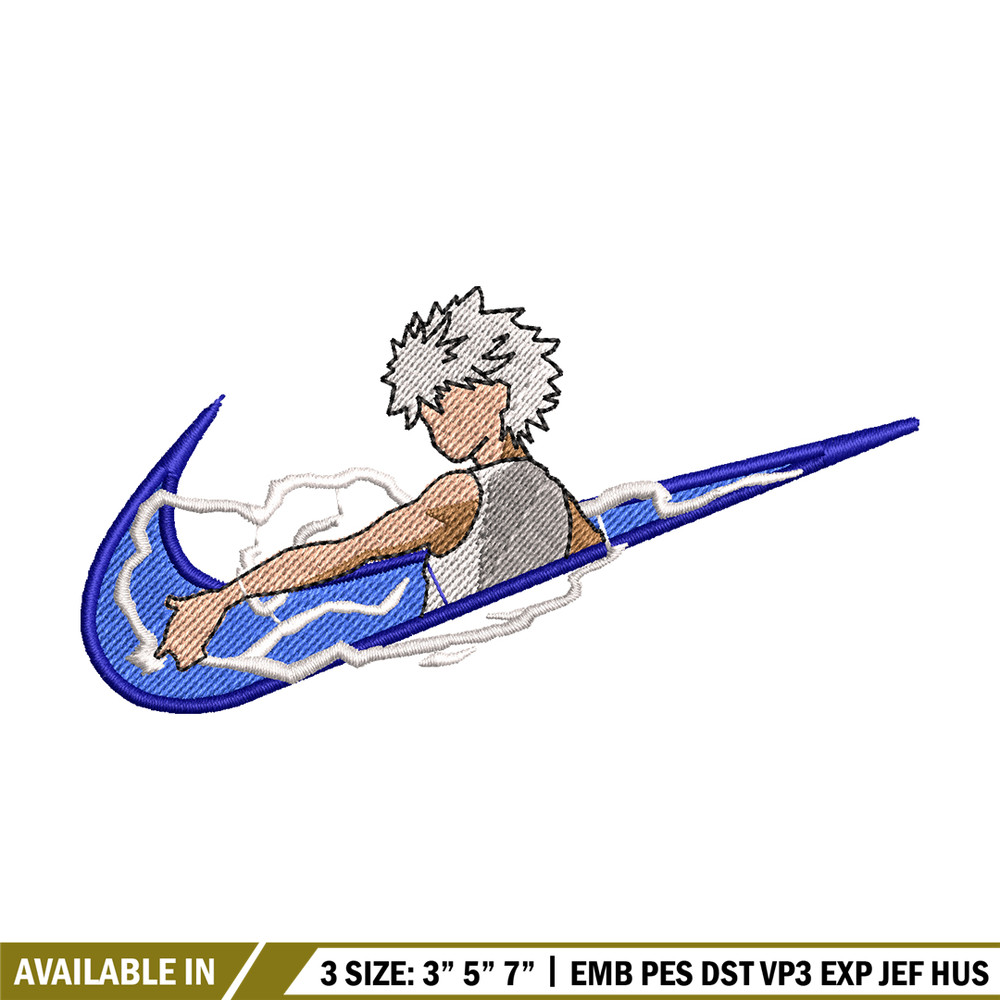 Killua zoldyck embroidery design, hunter x hunter embroidery, embroidery file, anime design, Digital download.jpg