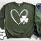Heart Shamrock Sweatshirt, Womens St Patricks Sweatshirt, Cute Shamrock Sweatshirt, St Patrick's Day, St Patrick's Day Gift, Clover Shirt - 3.jpg