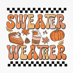 retro fall sweater weather sublimation
