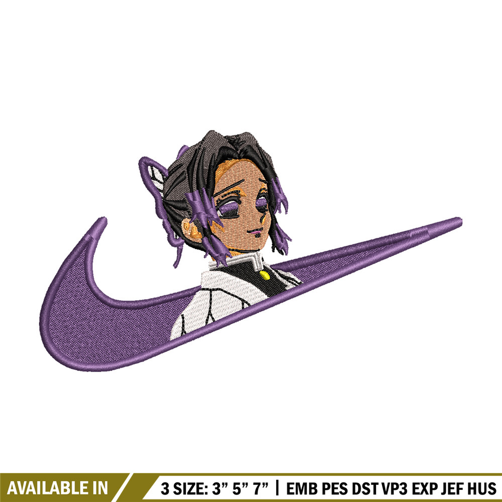Kochou Shinobu Nike embroidery design, Kimetsu no Yaiba embroidery, Nike design, anime design, Digital download.jpg