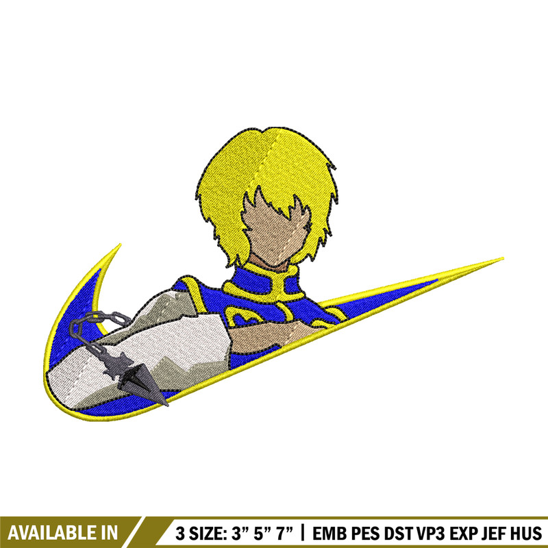 Kurapika Nike embroidery design, Hunter x hunter embroidery, Nike design, anime design, anime shirt, Digital download.jpg