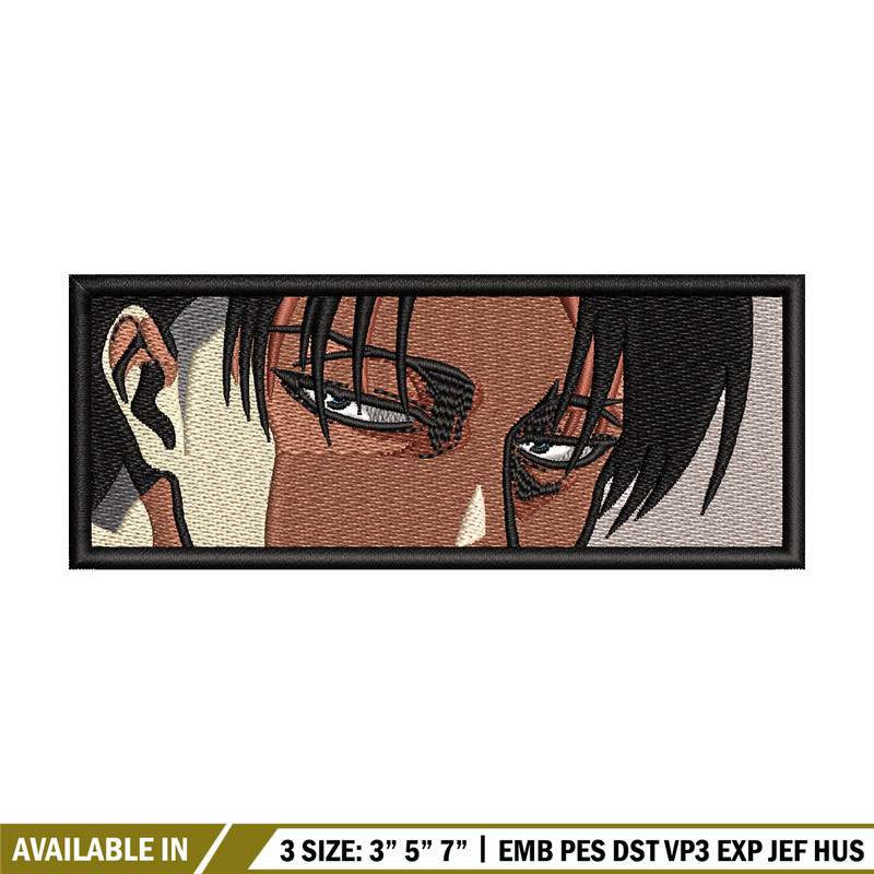 Levi ackerman eyes embroidery design, Aot embroidery, Anime design, Embroidery shirt, Embroidery file, Digital download.jpg