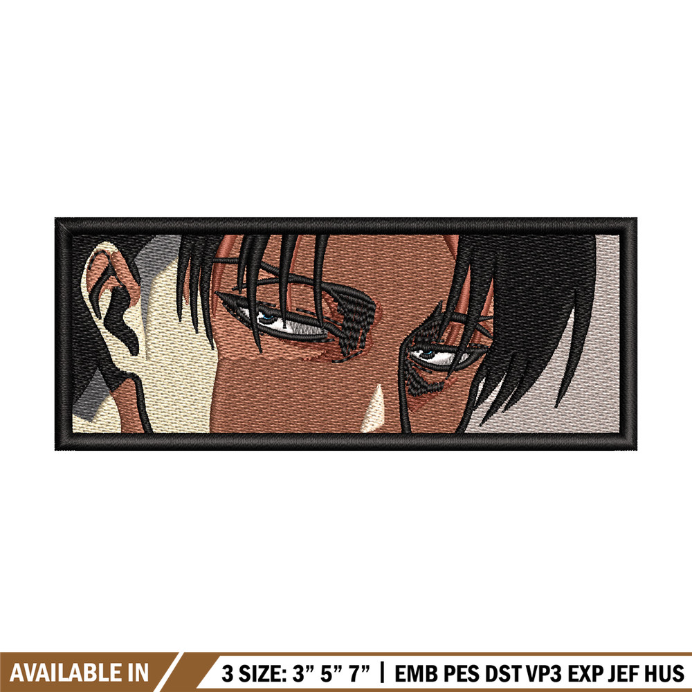 Levi ackerman eyes embroidery design, Aot embroidery, Anime design, Embroidery shirt, Embroidery file, Digital download.jpg
