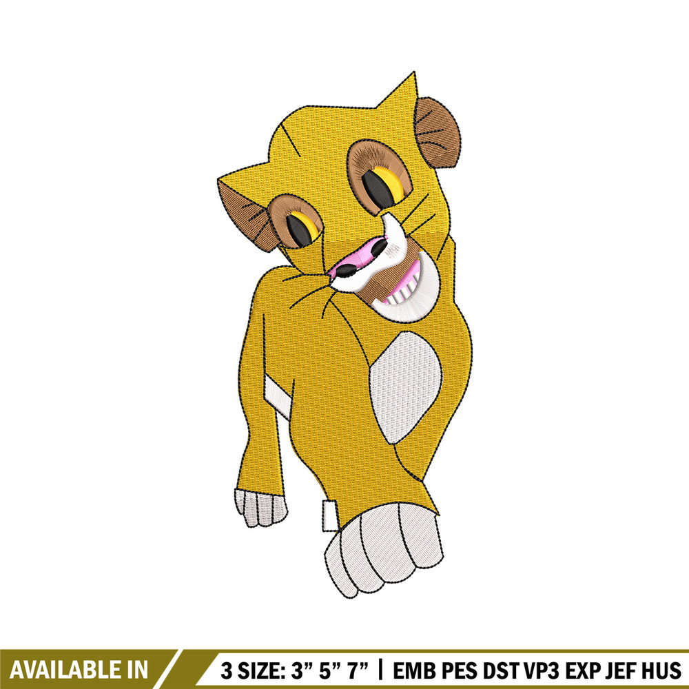 Lion child embroidery design, Lion king embroidery, Emb design, Embroidery shirt, Embroidery file, Digital download.jpg