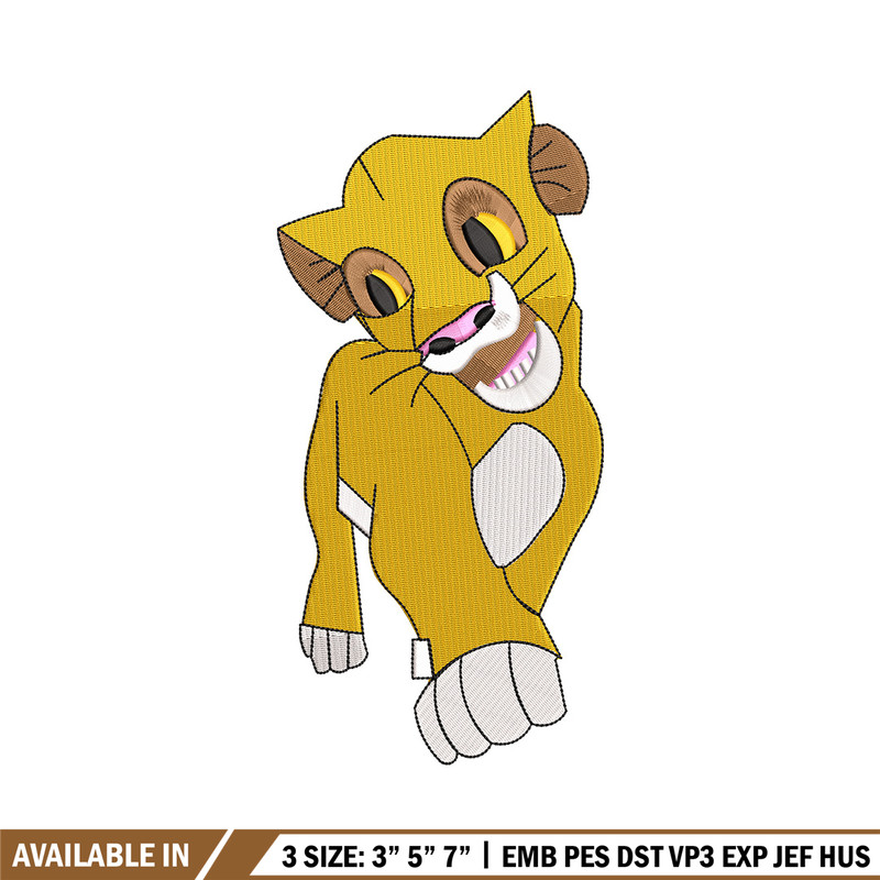 Lion child embroidery design, Lion king embroidery, Emb design, Embroidery shirt, Embroidery file, Digital download.jpg