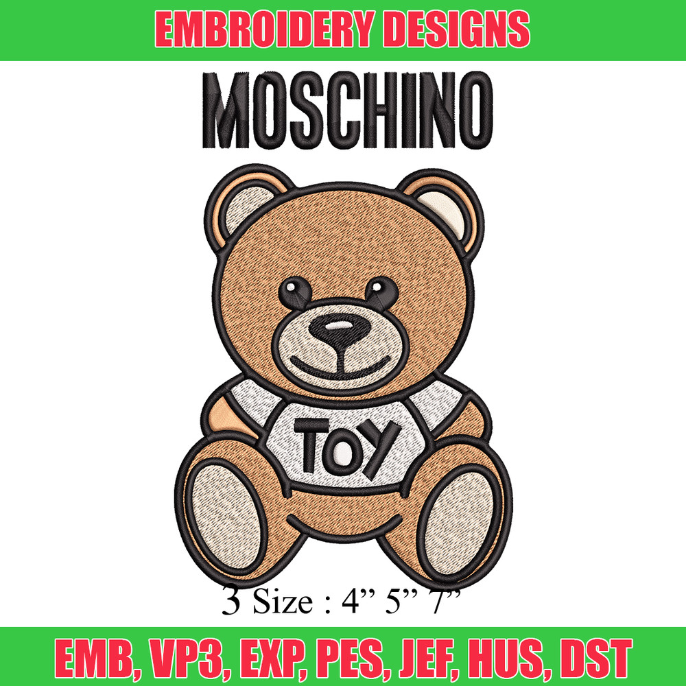 Moschino Kids Teddy logo Embroidery design, Moschino Embroidery, logo design, Embroidery File, Instant download..jpg