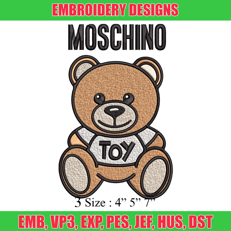 Moschino Kids Teddy logo Embroidery design, Moschino Embroidery, logo design, Embroidery File, Instant download..jpg