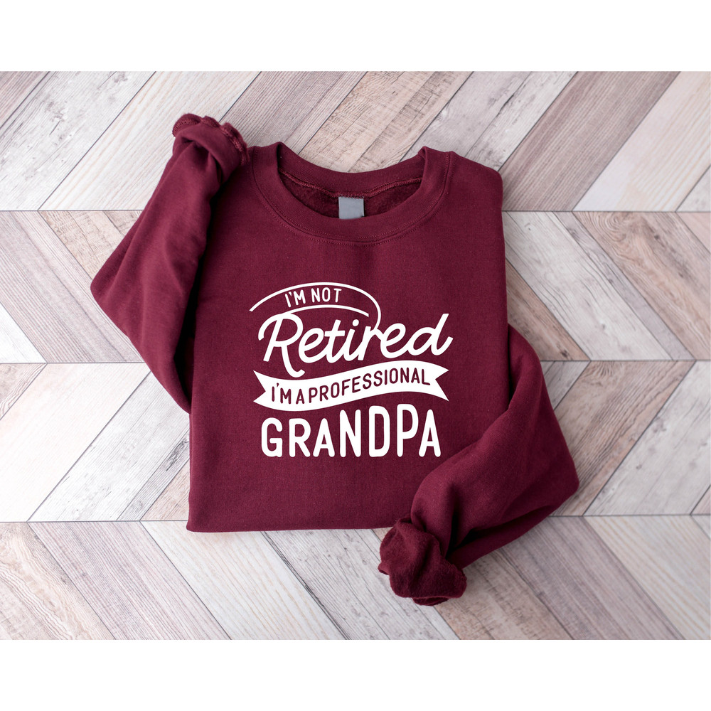 I'm Not Retired I'm A Professional Grandpa Sweatshirt, Dad Sweatshirt, Gift for Grandpa, New Dad shirt, Father's Day Gift, Birthday Gift Dad - 4.jpg