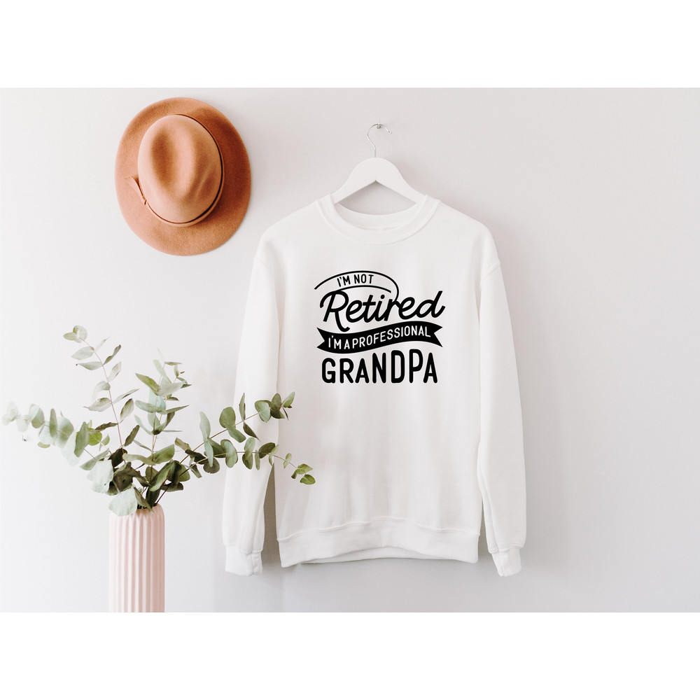 I'm Not Retired I'm A Professional Grandpa Sweatshirt, Dad Sweatshirt, Gift for Grandpa, New Dad shirt, Father's Day Gift, Birthday Gift Dad - 5.jpg