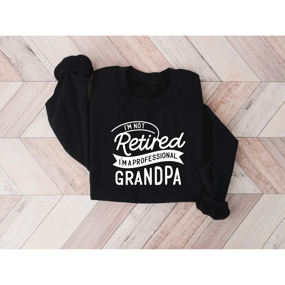 I'm Not Retired I'm A Professional Grandpa Sweatshirt, Dad Sweatshirt, Gift for Grandpa, New Dad shirt, Father's Day Gift, Birthday Gift Dad - 6.jpg