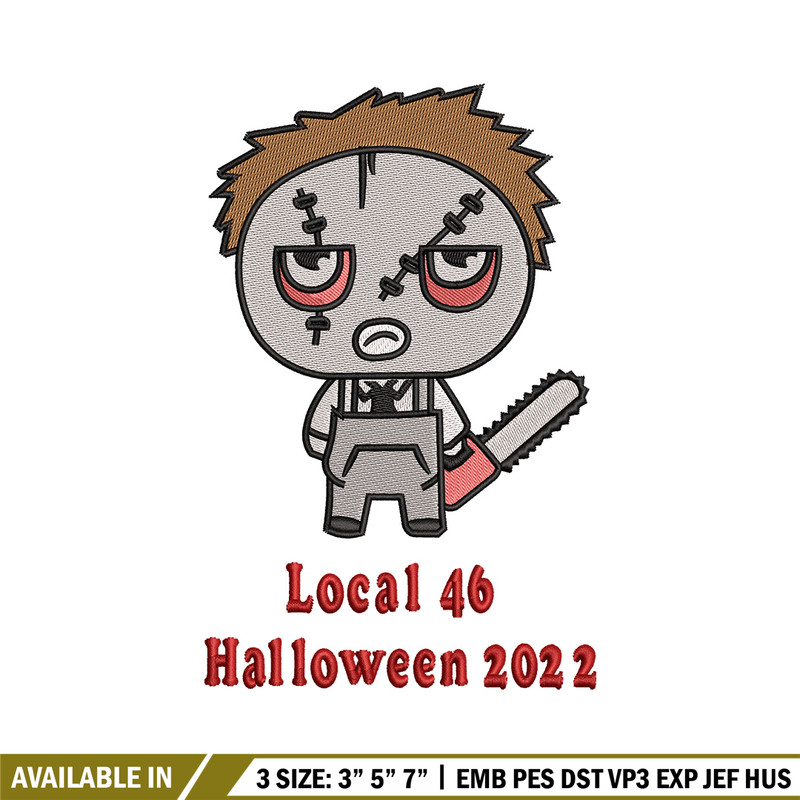 Local 46 embroidery design, Halloween embroidery, Embroidery file, Embroidery shirt, Emb design, Digital download.jpg