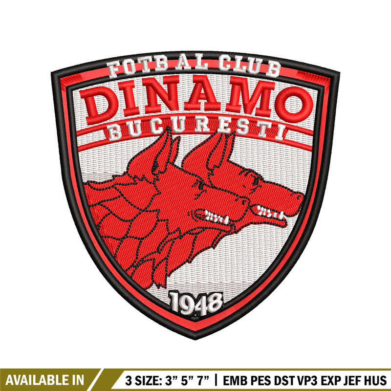 Logo Dinamo Bucuresti embroidery design, Fotbal club embroidery, logo design, embroidery file, Digital download..jpg