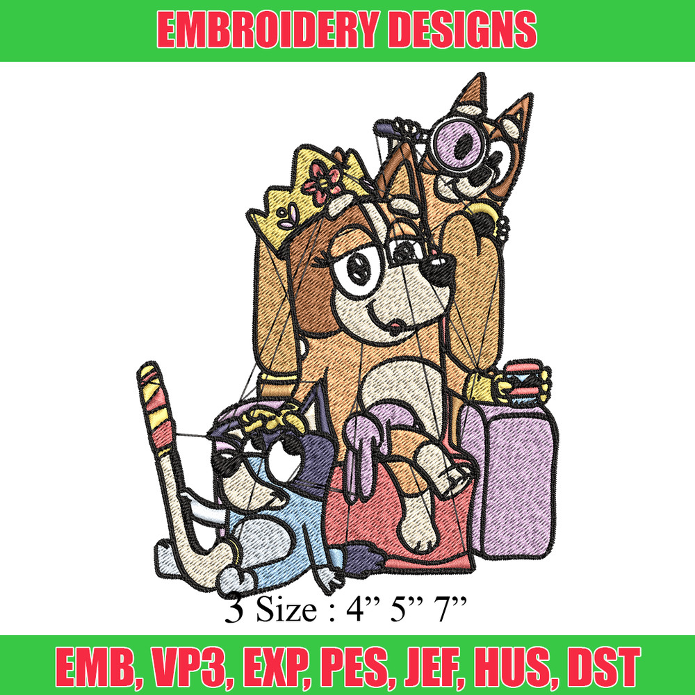 Mum Bluey bingo Embroidery, bluey Embroidery, Embroidery File, cartoon shirt, cartoon design, Digital download..jpg