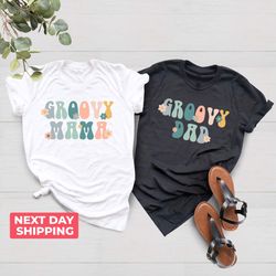 two groovy family matching shirt pngs, birthday groovy retro wild shirt pngs, retro camp girl birthday, groovy mama, gro